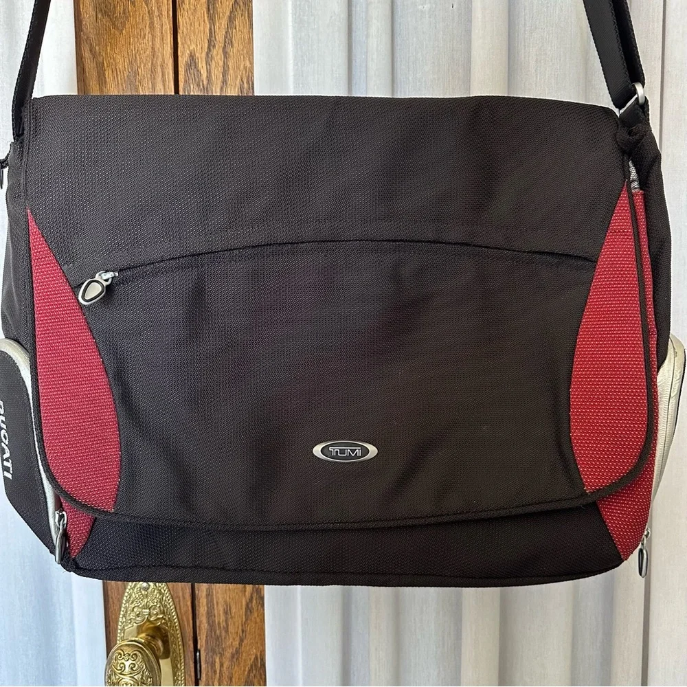 Tumi Ducati Ballistic Nylon Crossbody Messenger Computer Travel Bag